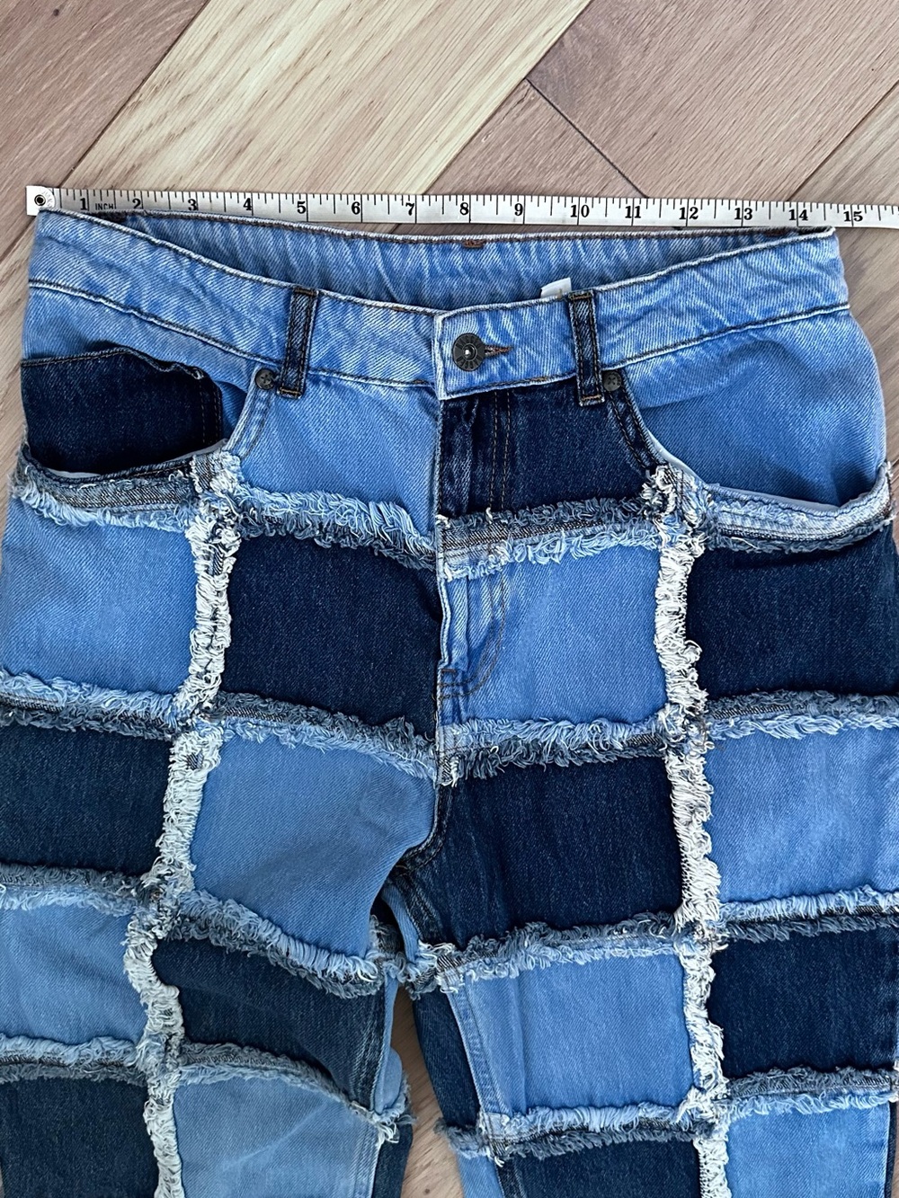 Patchwork Ragged jeans - Picture 7 of 16